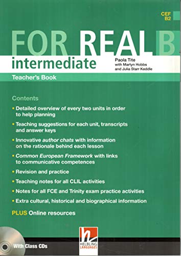 9783852724027: For Real Intermediate Teacher's Book B with Audio Cd's ( CEFB2 )