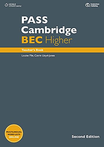 Imagen de archivo de PASS Cambridge BEC, Higher. 2nd Ed.: Teacher's Book m. 2 Audio-CDs. Von Summertown Publishing a la venta por medimops