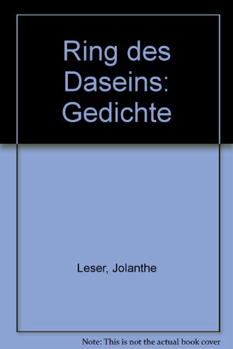 Beispielbild fr Ring des Daseins. Gedichte. zum Verkauf von Buchhandlung Gerhard Hcher