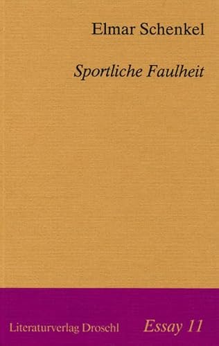 Beispielbild fr Sportliche Faulheit. Zur Poetik des romantischen Essays in England. (= Essay 11). zum Verkauf von Antiquariat Dirk Borutta