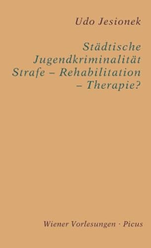 Stock image for Stdtische Jugendkriminalitt - Strafe - Rehabilitation - Therapie? (Wiener Vorlesungen) for sale by medimops