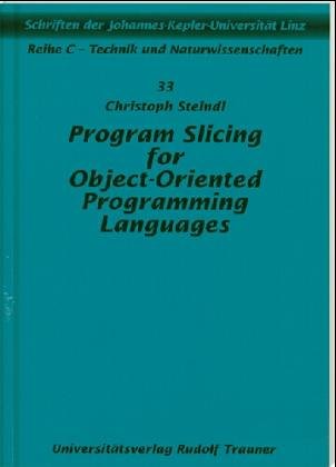 9783854871514: Program Slicing for Objekt-Oriented Programming Languages