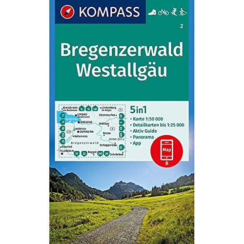 Bregenzerwald, Westallgäu: Wandern / Rad / Skitouren. Mit Panorama. GPS-geeignet. 1:50.000 - artaus