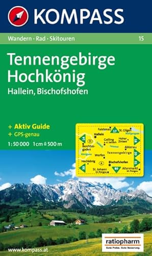 Beispielbild fr Kompass Karten, Tennengebirge; Hochknig (Nr.15): Wandern / Rad / Skitouren. GPS-genau zum Verkauf von medimops