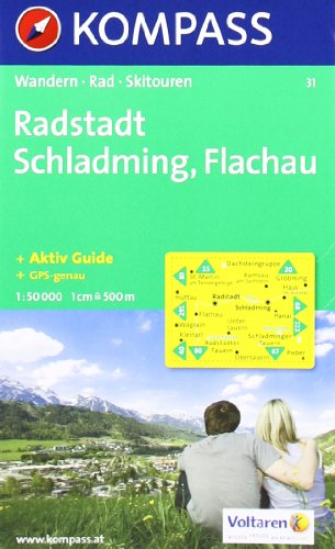 Radstadt, Schladming, Flachau: Wander-, Rad- und Skitourenkarte. GPS-genau. 1:50.000