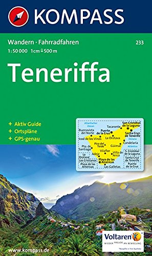 Imagen de archivo de Tenerife 233 GPS wp kompass: Wandelkaart 1:50 000 (Aqua3 Kompass) a la venta por WorldofBooks