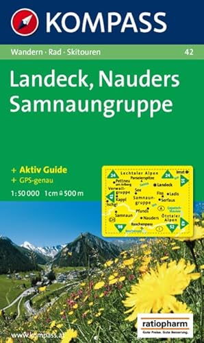 Imagen de archivo de 42: Landeck - Nauders-Samnaungruppe 1:50, 000 a la venta por WorldofBooks