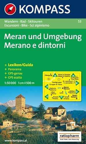 Beispielbild fr Meran und Umgebung/Merano e dintorni: Wander-, Bike- und Skitourenkarte. GPS-genau. 1:50.000 zum Verkauf von medimops