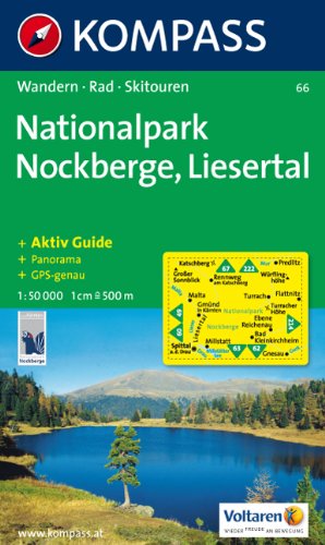 Nationalpark Region Nockberge, Liesertal: Wander- und Bikekarte. GPS-compatible. Mit Panorama. 1:50.000