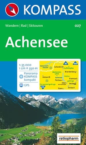 9783854910794: Carta escursionistica n. 027. Austria. Tirolo. Dall'Arlberg al massiccio del Wilder Kaiser. Achensee 1:35.000. Con carta panoramica. Adatto a GPS. DVD-ROM dig. map. Ediz. bilingue