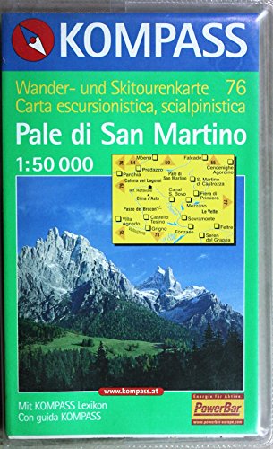 Stock image for Pale di San Martino: Wander- und Skitourenkarte. Carta escursioni e sci alpinismo. 1:50.000 for sale by medimops