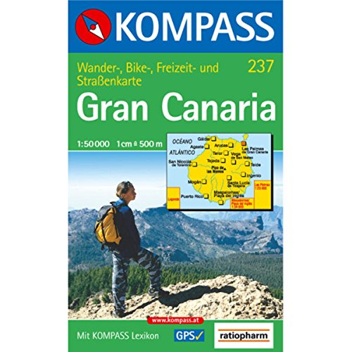 Beispielbild fr Kompass Karten, Gran Canaria: Wanderkarte mit Kurzfhrer, Stadtplnen und Radwegen. GPS genau (Aqua3 Kompass) zum Verkauf von medimops