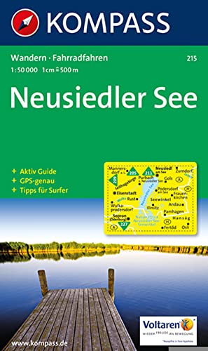 9783854911166: Carta escursionistica n. 215. Austria. Ad est delle Alpi. Vienna, Stiria... Neusiedler See 1:50.000. Adatto a GPS. DVD-ROM digital map. Ediz. ... Radwegen und Tipps für Surfer. GPS-genau