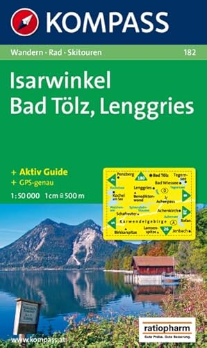 Stock image for Isarwinkel, Bad Tlz, Lenggries: Wander-, Rad-, Langlauf- und Skitourenkarte, mit Kompass Lexikon. GPS-genau. 1:50.000 for sale by medimops