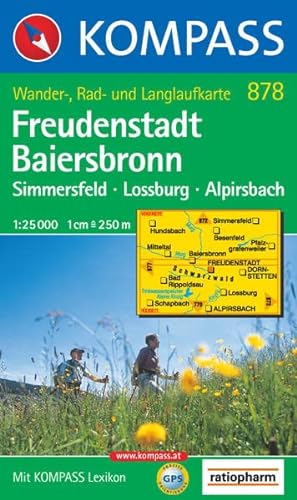 Kompass Karten, Freudenstadt, Baiersbronn: Simmersfeld. Lossburg. Alpirsbach. Wander-, Rad- und Lang
