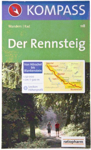 Stock image for Der Rennsteig 1 : 50 000: Hrschel - Blankenstein. Wander- und Bikekarte for sale by medimops