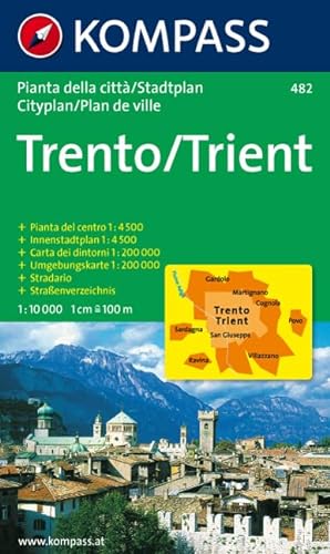 Trento / Trient 1 : 10 000: Stadtplan