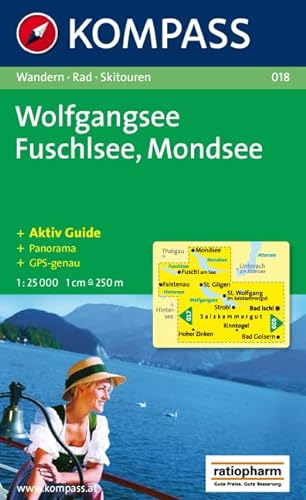 Stock image for Wolfgangsee. Fuschlsee. Mondsee. 1 : 25 000: Wandern / Rad / Skitouren. Mit Panorama. GPS-genau for sale by medimops
