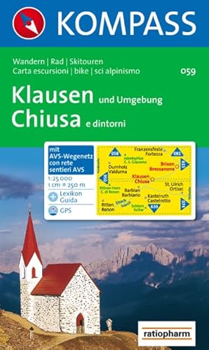 Beispielbild fr Klausen und Umgebung / Chiusa e dintorni 1 : 25 000: Wandern / Rad / Skitouren. Carta escursioni / b zum Verkauf von medimops