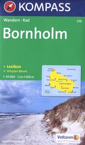 Beispielbild fr Bornholm 1 : 50 000: Wander- und Radkarte. Mit Cityplan von Roenne zum Verkauf von medimops