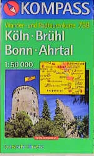 Beispielbild fr Kompass Karten, Kln, Brhl, Bonn, Ahrtal zum Verkauf von medimops