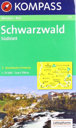 Beispielbild fr 771: Schwarzwald Sudblatt (black Forest Southern Sheet) 1:75, 000 zum Verkauf von WorldofBooks