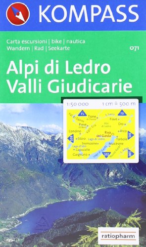 Alpi di Ledro, Valli Giudicarie 1:50.000. Wandern/Rad/Seekarte: 71 - artaus