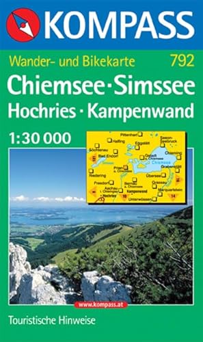Stock image for Kompass Karten, Chiemsee, Simssee, Hochries, Kampenwald for sale by medimops