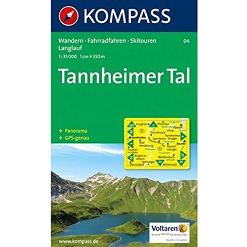 Tannheimer Tal: Wander-, Bike- und Skitourenkarte. Mit Panorama. GPS-genau. 1:35.000 - Kompass-Karten