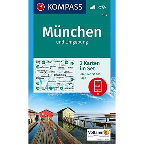 München und Umgebung: Wander- und Biketouren. 2-teiliges Set mit Naturführer. GPS-genau. 1 : 50 000 - KOMPASS-Karten, GmbH