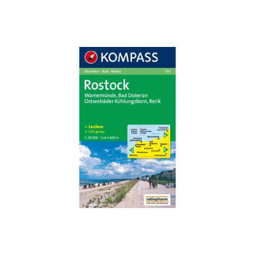 Stock image for Rostock, Warnemnde, Bad Doberan: 1:50.000, Wandern / Rad / Reiten. Mit Cityplnen Rostock und Warnemnde. 1 : 12 500. GPS-genau for sale by medimops