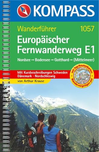 Stock image for Europischer Fernwanderweg E1: Nordsee-Bodensee-Gotthard (-Mittelmeer). Tourenkarten, Wandertipps for sale by medimops