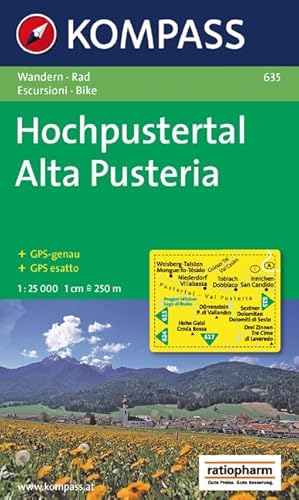 Stock image for Hochpustertal - Alta Pusteria 1 : 25 000: Wander- und Radkarte. GPS-geeignet for sale by medimops