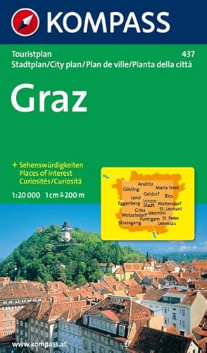 Pianta turistica n. 437. Austria. Graz 1:20.000