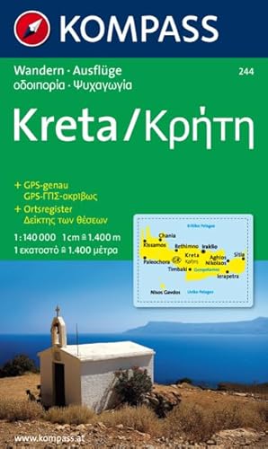 Kreta / Kriti 1 : 140 000: Wandern, Ausflüge. Mit Ortsregister. GPS-genau - Imported By Yulo Inc.