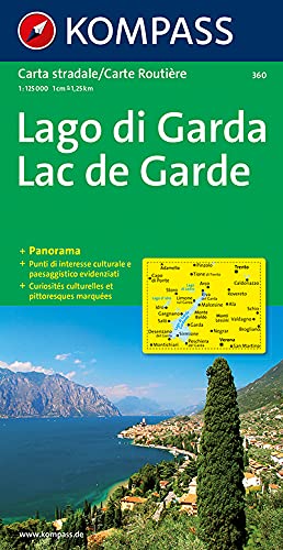Gardasee Lago Di Garda 1 Strassenkarte Mit Panorama Abebooks
