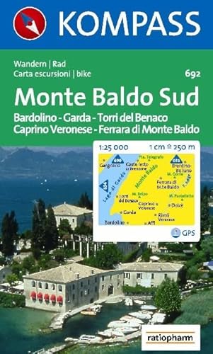 Beispielbild fr Monte Baldo Sd 1 : 25 000: Wander- und Bikekarte. (Bardolino, Garda, Torri del Benaco, Caprino Ver zum Verkauf von medimops