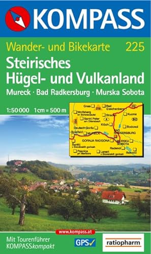 9783854918660: Carta escursionistica n. 217. Austria. Ad est delle Alpi. Vienna, Stiria... Steirisches Hgel und Vulkanland 1:50.000. Adatto a GPS. DVD-ROM digital map. Ediz. bilingue