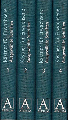 9783855359646: Kstner fr Erwachsene / 4 Bnde: Ausgewhlte Schriften 1 - 4