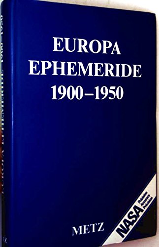 EUROPA EPHEMERIDE 1900-1950