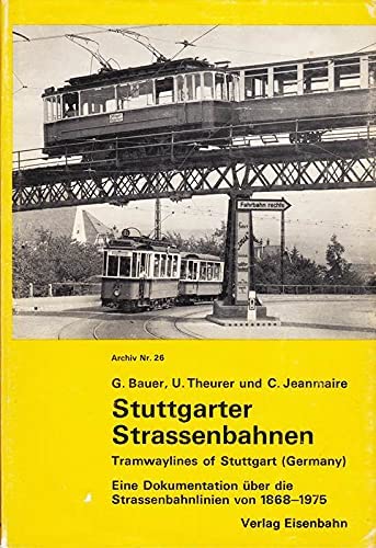 9783856490263: Stuttgarter Strassenbahnen. Band I