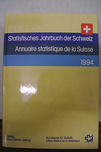 9783858234100: Statistisches Jahrbuch der Schweiz. Ausgabe 1994