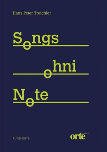 Stock image for Songs ohni Note: Gedichte (fund-orte) for sale by medimops