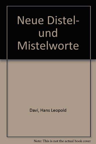 Imagen de archivo de Neue Distel- und Mistelworte a la venta por medimops