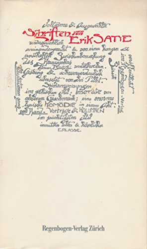 Erik Satie - Schriften : Herausgegeben von Werner Bärtschi. Übersetzt von Evi Pillet - Satie, Erik; Bärtschi, Werner [Hg.]