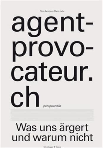 9783858812414: agent-provocateur.ch /allemand