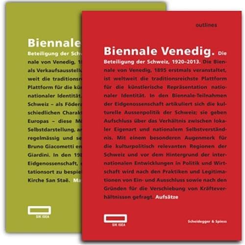 Stock image for Biennale Venedig: Die Beteiligung der Schweiz, 1920 2013: Die Beteiligung Der Schweiz, 1920-2013 - 2 Volumes. for sale by INGARDIO