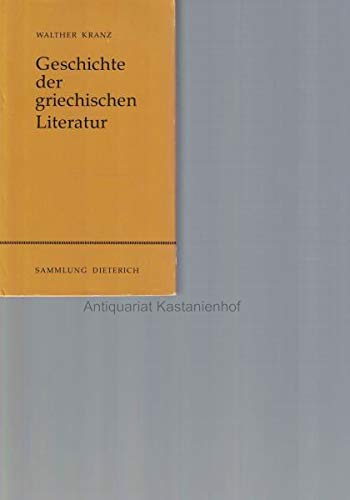 Beispielbild fr Geschichte der griechischen Literatur. zum Verkauf von Antiquariat Haufe & Lutz