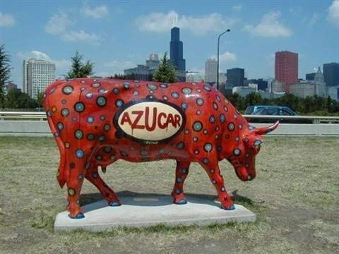 Beispielbild fr Cows on Parade in Chicago zum Verkauf von SecondSale