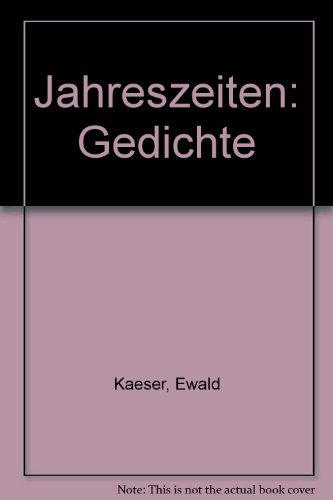 Stock image for Jahreszeiten. Z-Gedichte gegen Eisenbeton. for sale by Antiquariat Nam, UstId: DE164665634